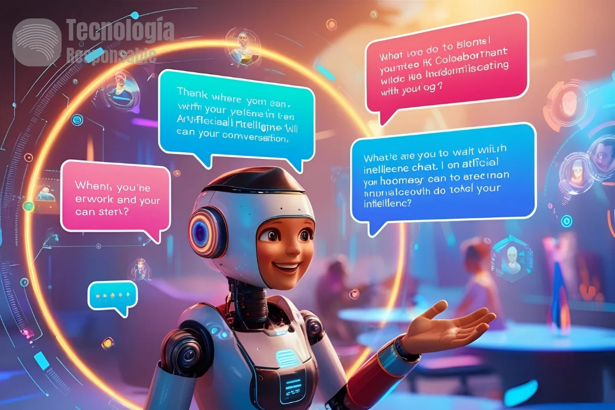 Imagen de inteligencia artificial chat